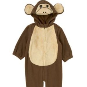 Adorable Fleece Monkey Costume Size 12-18 mos